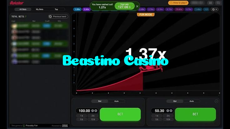 available types of Beastino Casino bet including pre-match live express and system bets